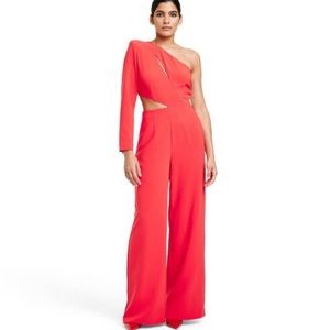NWT Sergio Hudson red jumpsuit XS